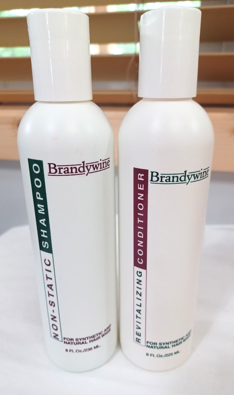 Brandywine Non Static For Synthetic Natural Shampoo & Conditioner 8 Oz. Set NEW